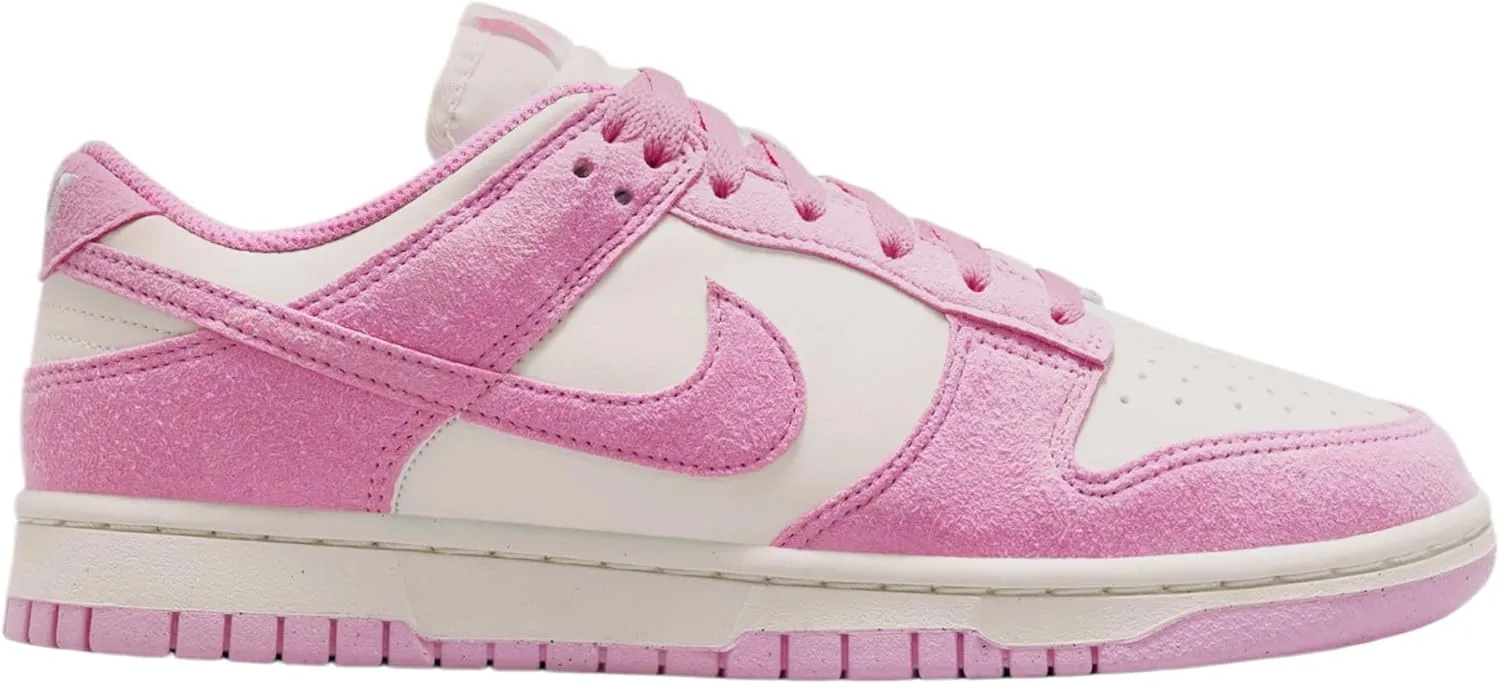 Dunk Low Next Nature Womens Lifestyle Shoes (Sail/Pink Rise/Sail) (HJ7673-101, Pink/White)