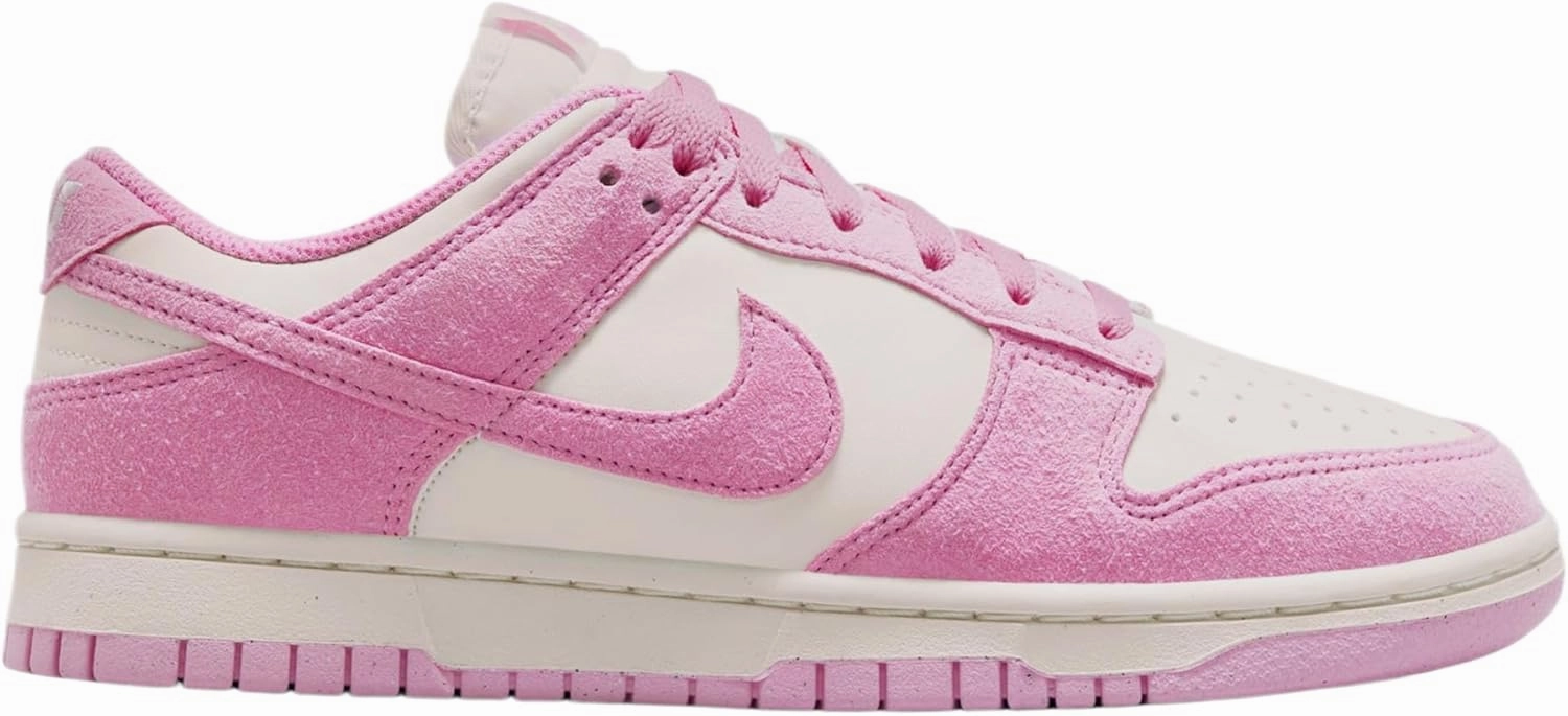 Dunk Low Next Nature Womens Lifestyle Shoes (Sail/Pink Rise/Sail) (HJ7673-101, Pink/White)