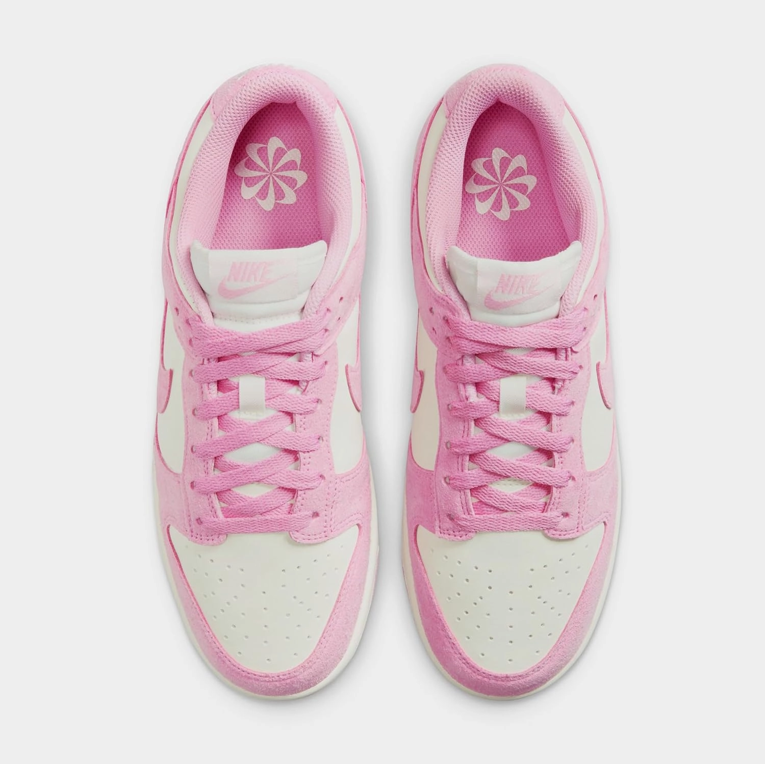 Dunk Low Next Nature Womens Lifestyle Shoes (Sail/Pink Rise/Sail) (HJ7673-101, Pink/White)
