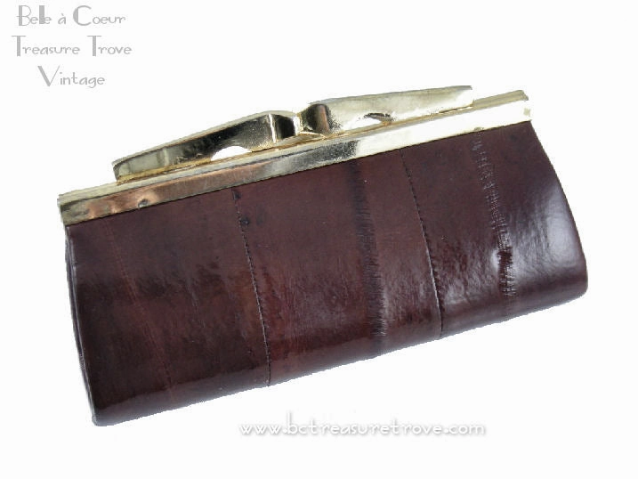 Eel Skin Vintage Lipstick Cosmetic Case