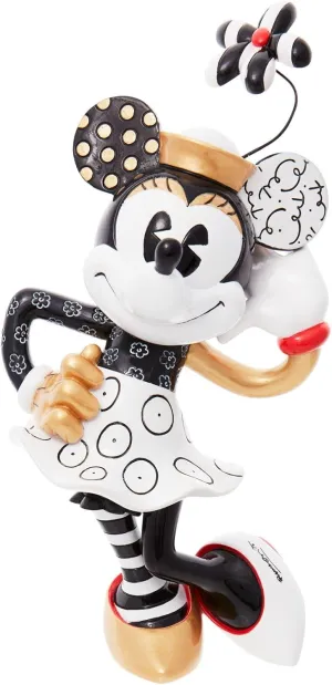 Enesco Disney by Britto Midas Minnie Mouse Posing Figurine, 9.84 Inch, Multicolor