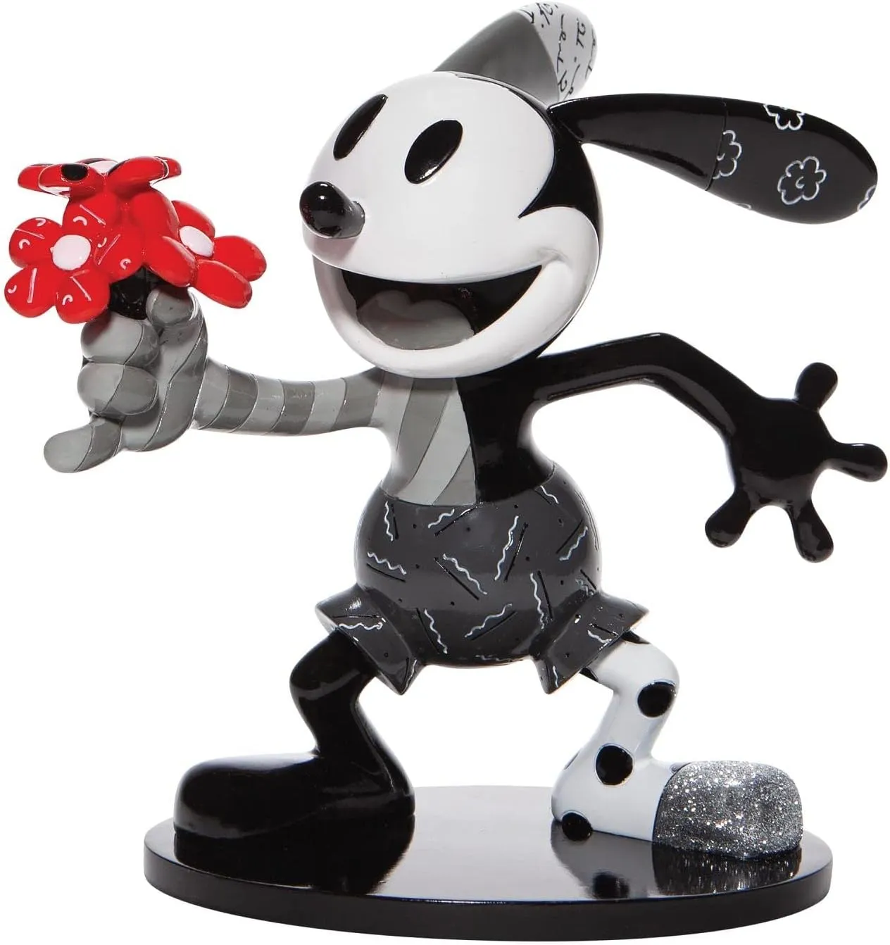 Enesco Disney by Romero Britto Oswald The Lucky Rabbit Figurine, 7 Inch, Multicolor