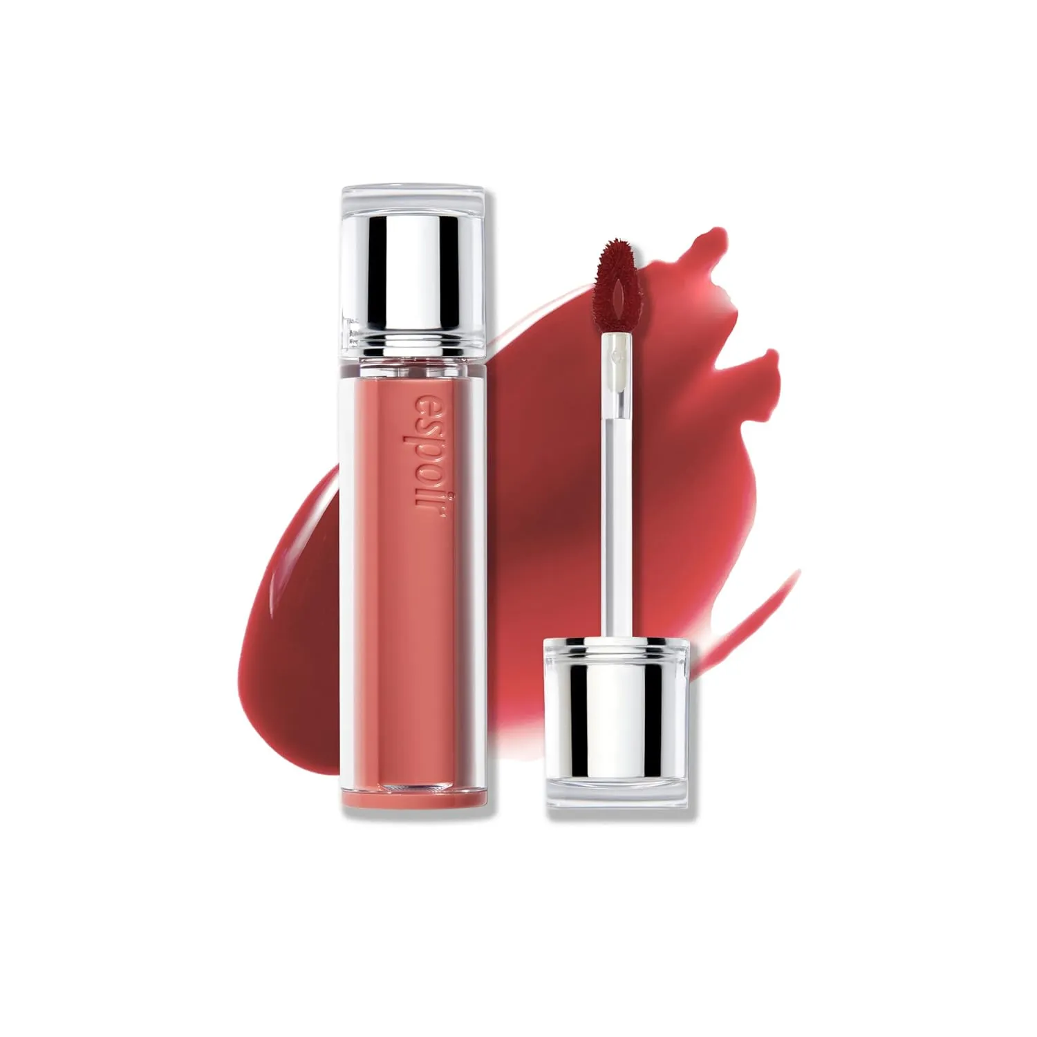 Espoir Couture Lip Tint Glaze #10 Under Mauve 0.14oz | Volumizing Lip Stain with Syrupy Shine | Long-Lasting & Vibrant Color for Radiant Lip Look | Moisturizing & Glossy Lip Tint | Korean Lip Makeup