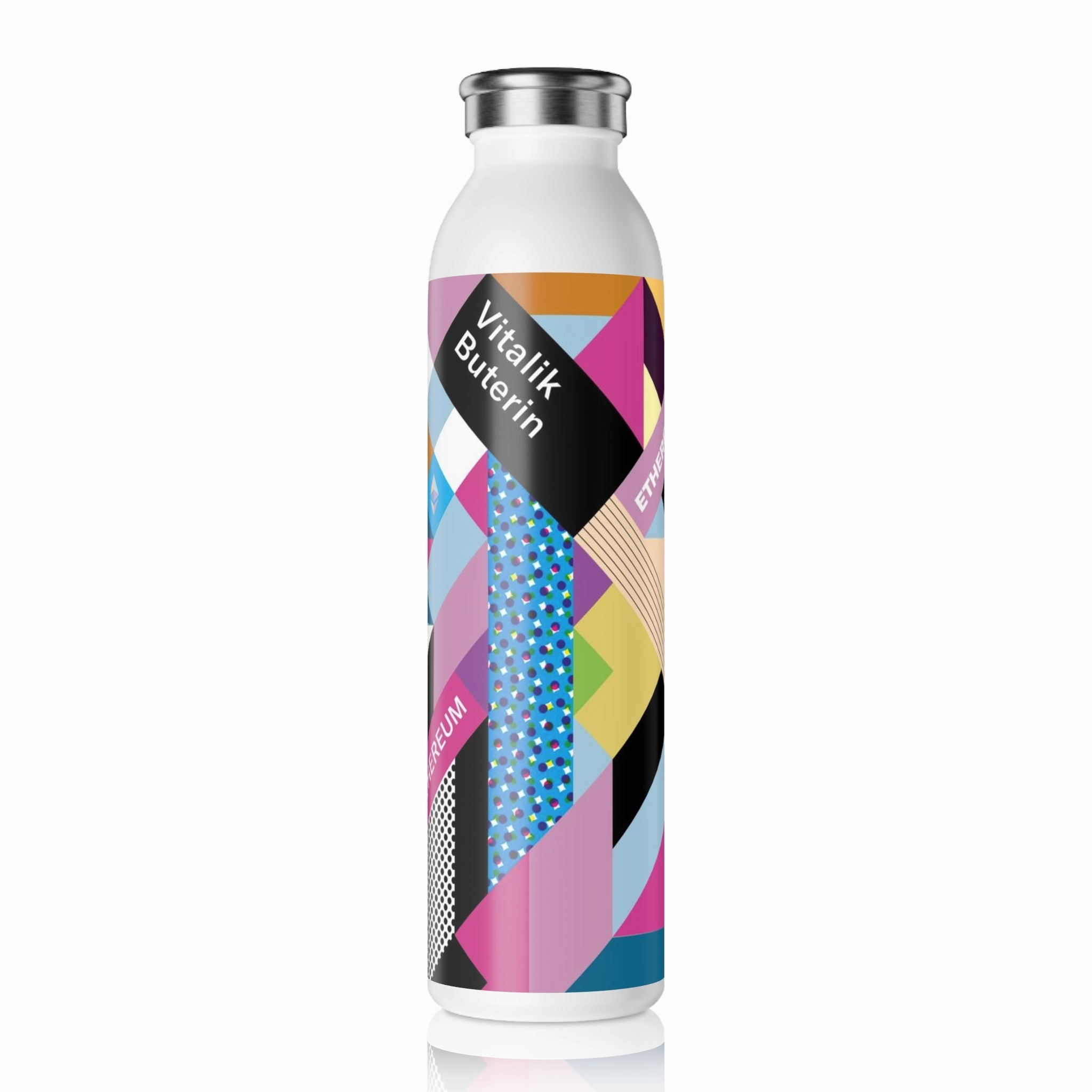 Ethereum Isometrik Slim Water Bottle