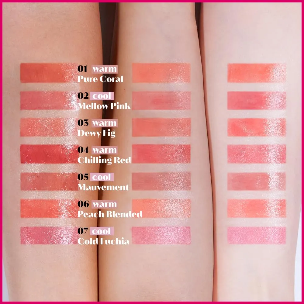 ETUDE Glow Fixing Tint #3 Dewy Fig | Non-sticky Glossy Shine Lip stain | Fills up with comfortable moisture | Tinting for dry lips