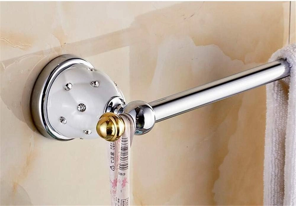 European Single Pole Towel bar Gold Stainless Steel Towel Rack Bold Thick Bathroom Towel Rail No Rust-D 70cm Color : H Size : 50cm(20inch) (C 70cm(28inch))