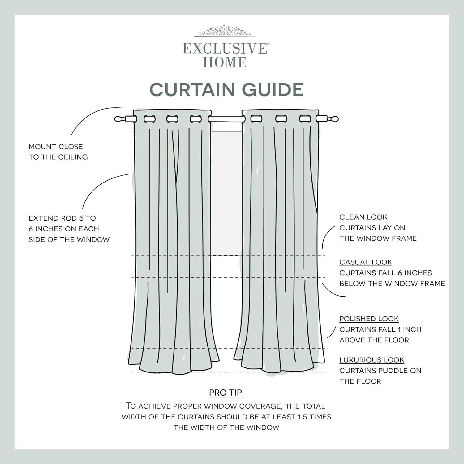 Exclusive Home Chateau Striped Faux Silk Grommet Top Curtain Panel Pair, 54"x84", Navy Grey
