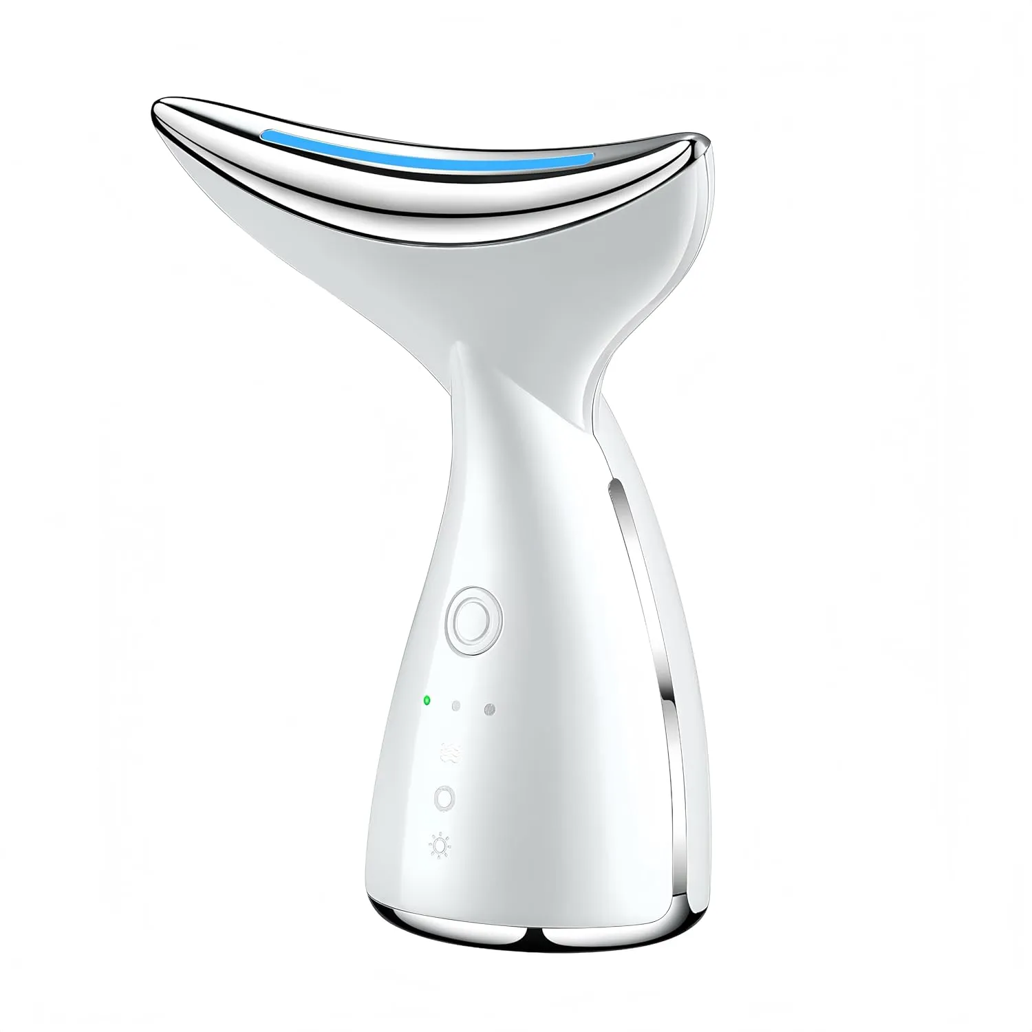 Face and Neck Massger for Skin Care Electric Face Neck Lifting Massager with 45℃ Heat & 3 Massage Modes for Wrinkles Facial Neck Massager (WHITE)