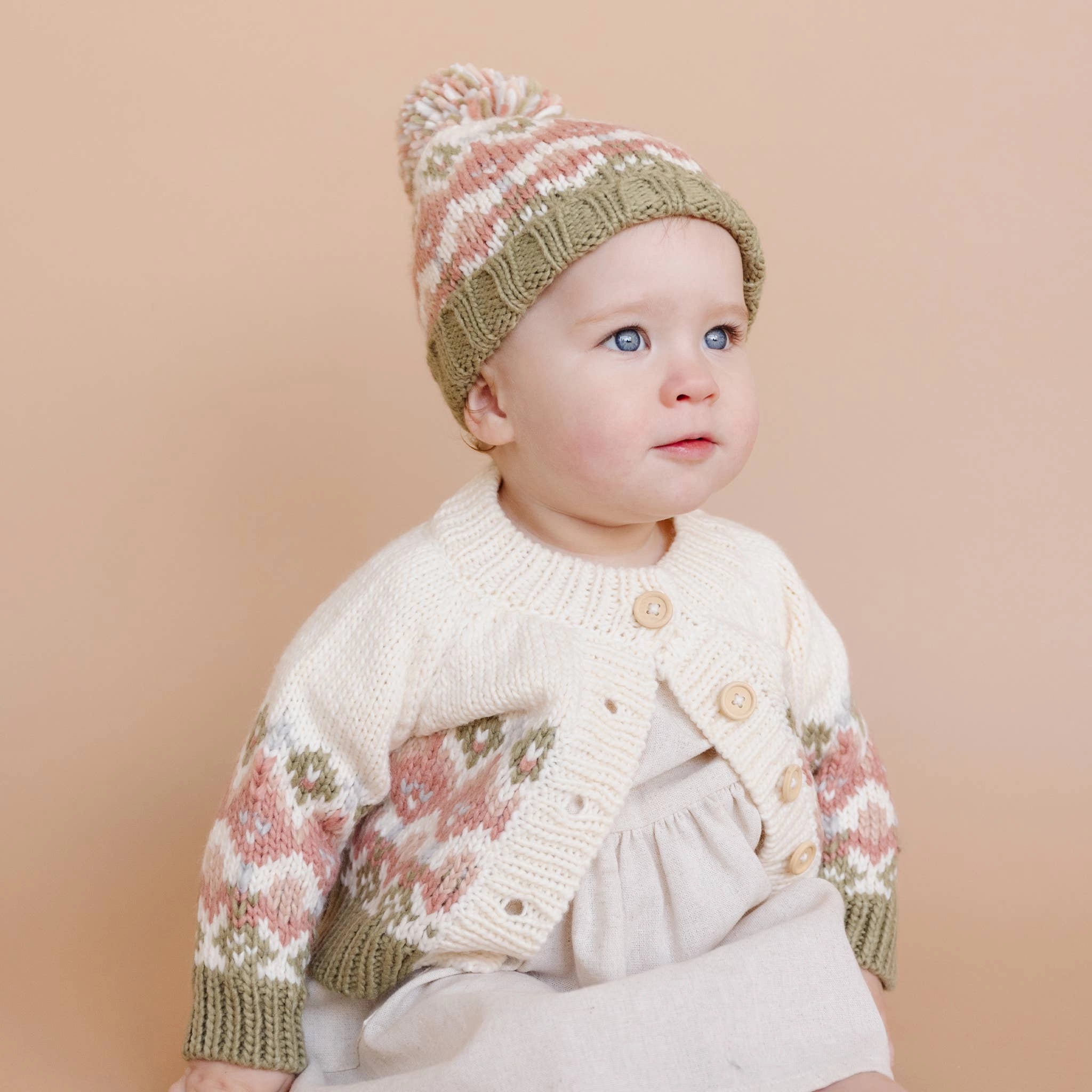 Fairisle Knit Cardigan, Pastel | Baby & Kids Sweater