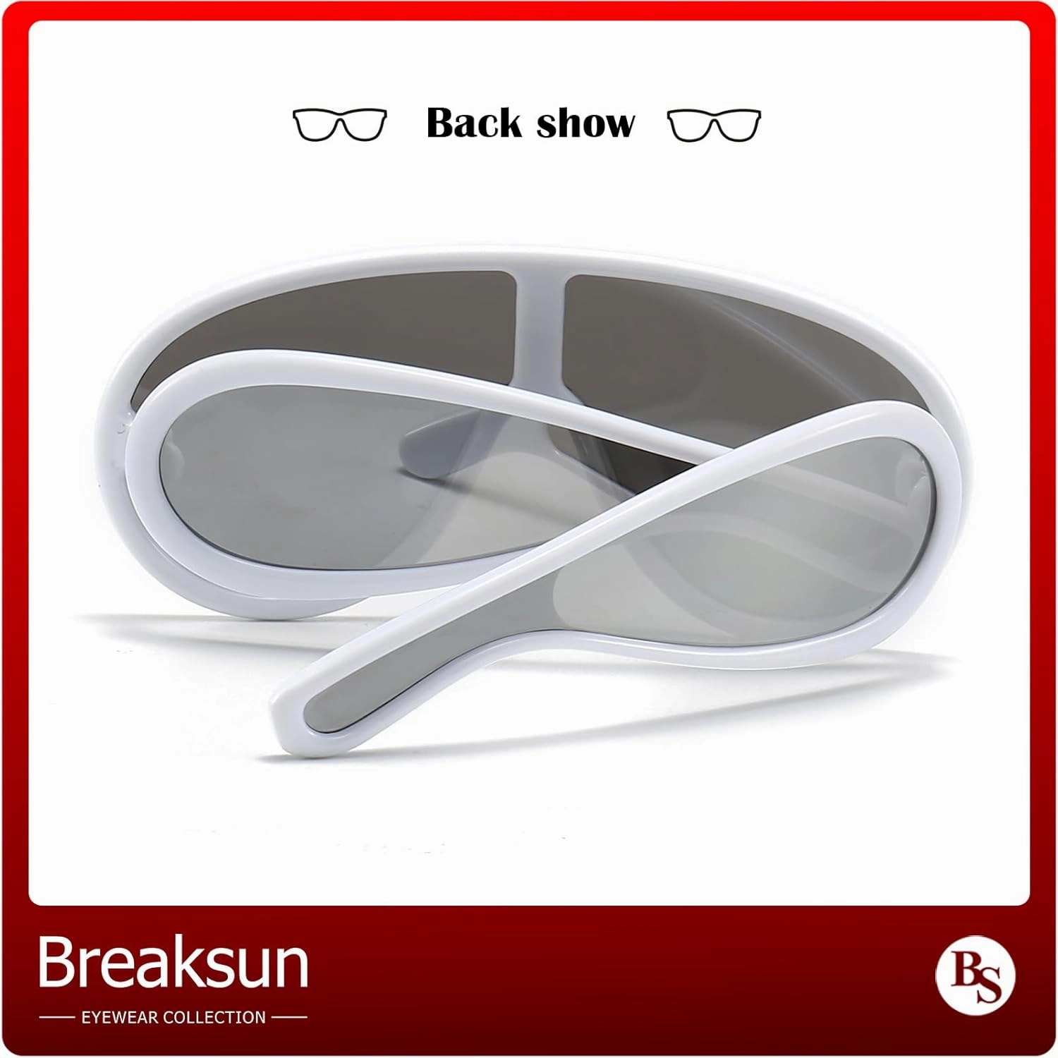 Fashion Wave Mask Sunglasses for Women Men Oversized Silver Mirrored Futuristic Shield Sun Glasses Designer Style