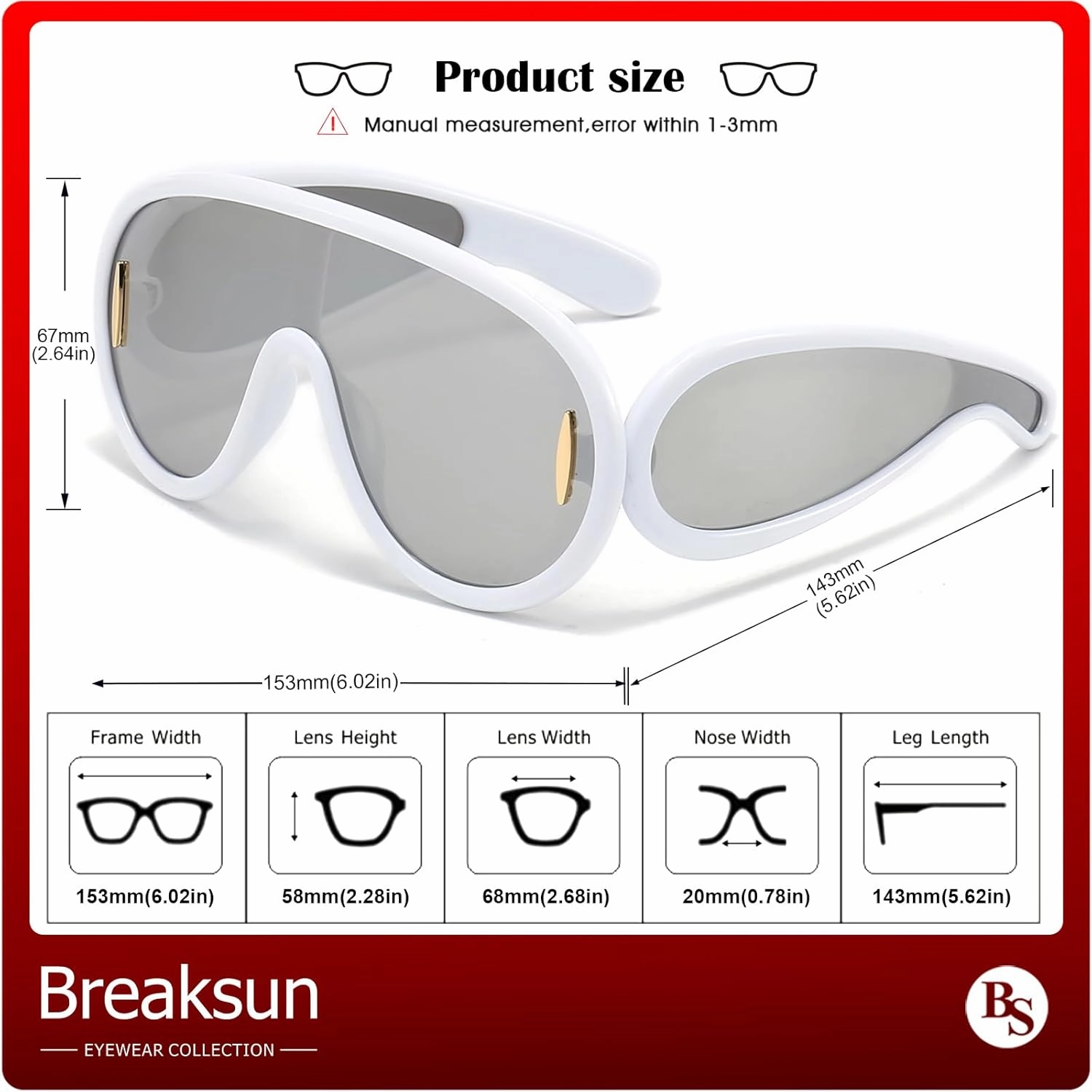 Fashion Wave Mask Sunglasses for Women Men Oversized Silver Mirrored Futuristic Shield Sun Glasses Designer Style