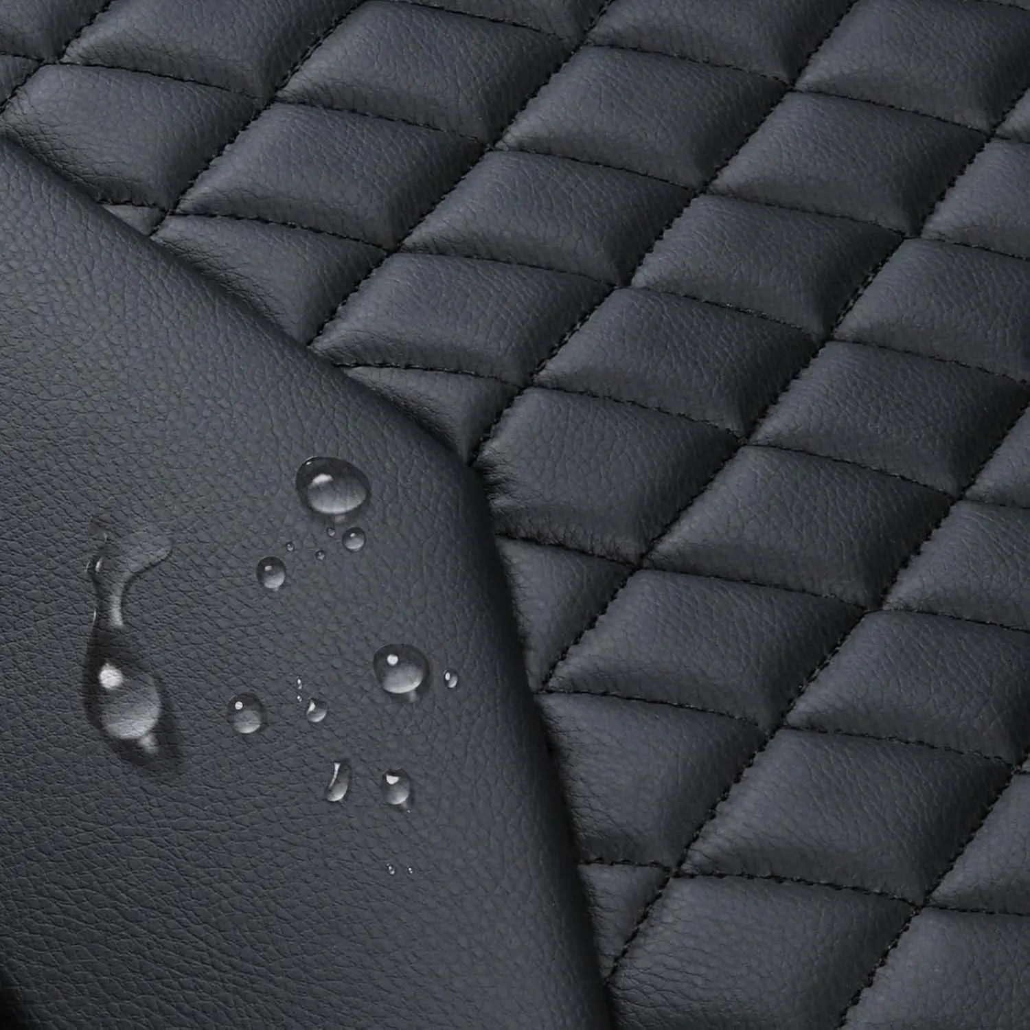 Flying Banner car seat Covers seat Cushions Luxe Fit Faux Leather Easy Installation Vehicles Non Slip Premium (Black Pink, 2 x Front Seat Cover)
