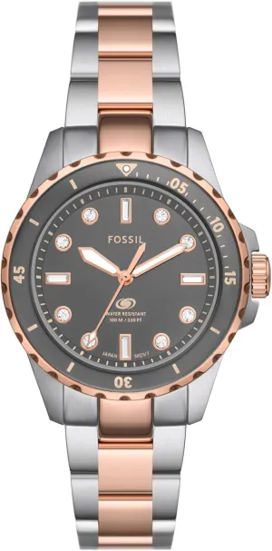 Fossil Women's Blue Dive Quartz Stainless Steel Three-Hand Watch