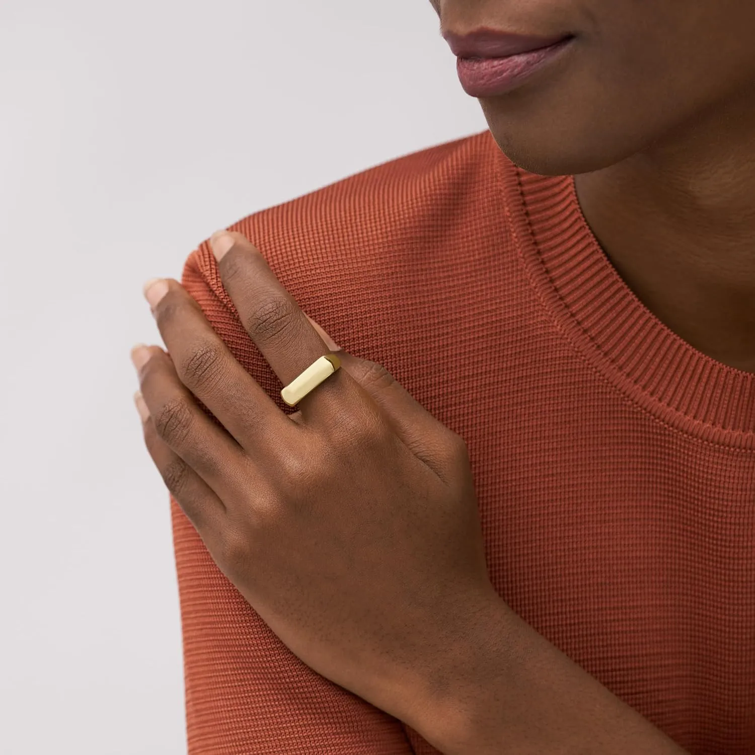 Fossil Women's Plated Stainless Steel Ring