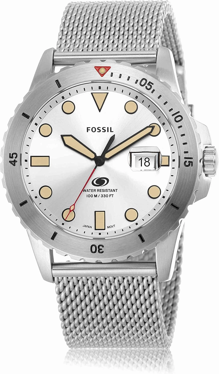 Fossil Men's Sports Watch with Stainless Steel, Silicone, or Leather Band