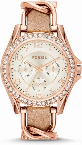 Fossil Women's Riley Quartz Stainless Steel Multifunction Watch