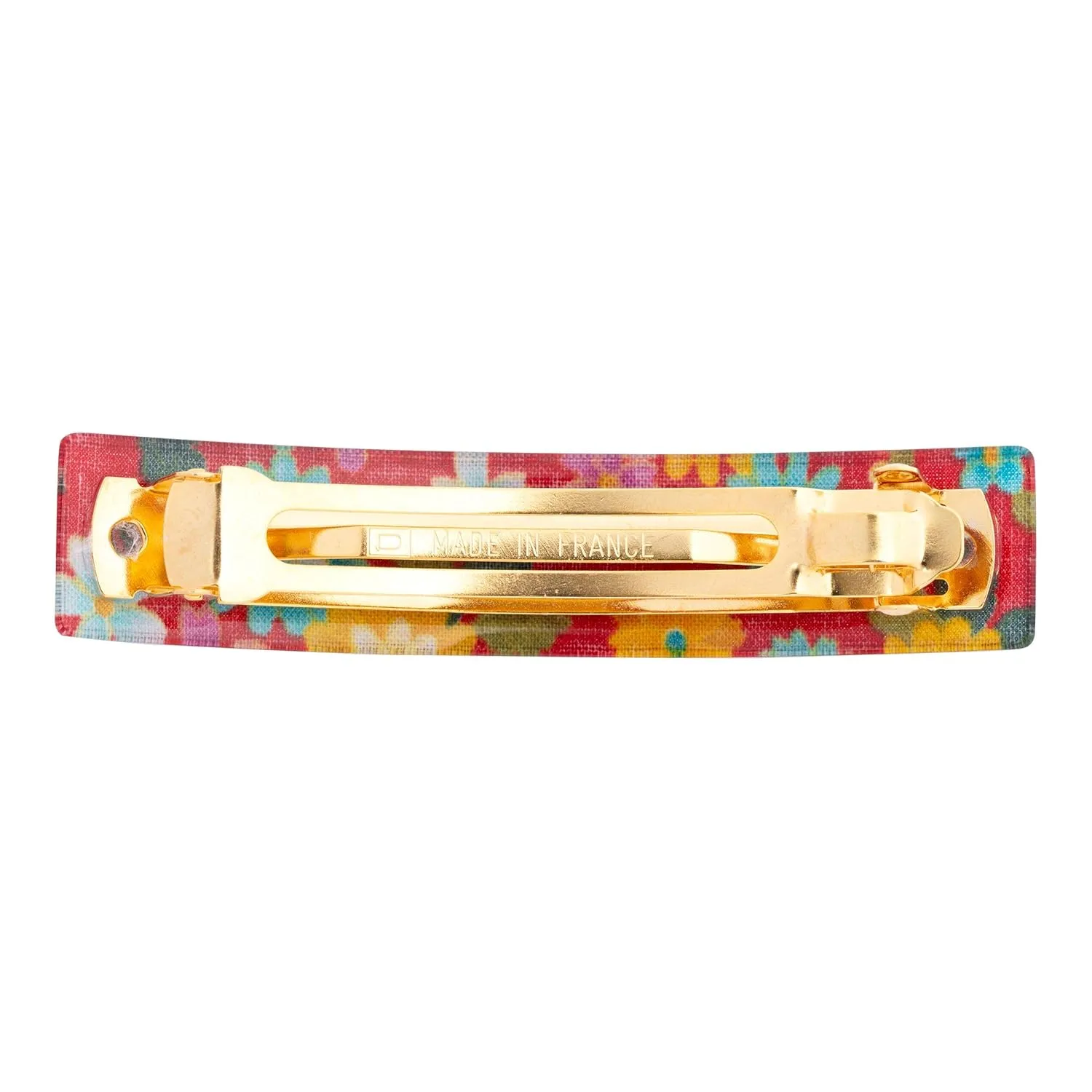 France Luxe Classic Rectangle Barrette - Kyoto Red