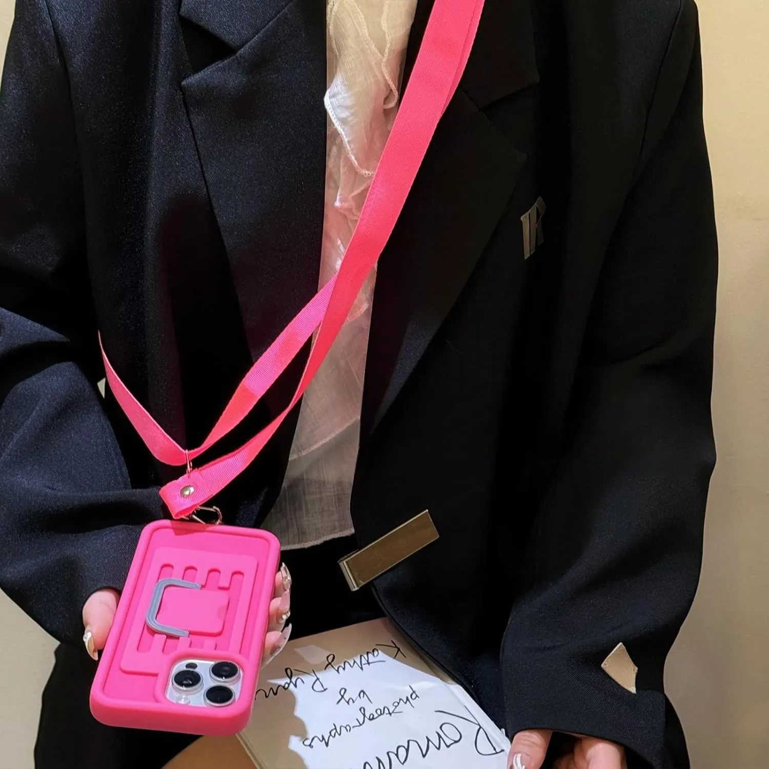 Funny Suitcase Crossbody Phone Case, Creative Silicone Cross Body Phone Case with Storage Box 2 in 1 Crossbody Bag Shape Phone Case Can Hold Lipstick Foundation Keys Cards (for iPhone15,Green)