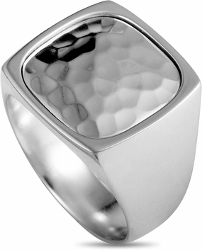 Georg Jensen Smithy Signet Silver Band Ring
