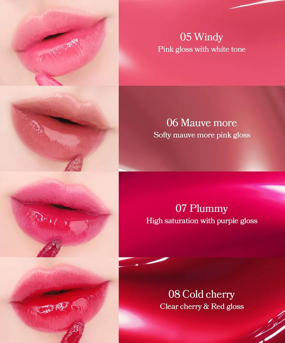 Glacé Lip Tint 04 Burnt Chili Long-Lasting Liquid Stain Buildable Layer with Glossy Finish for Juicy Glowy Lips K-Beauty K-Cosmetics