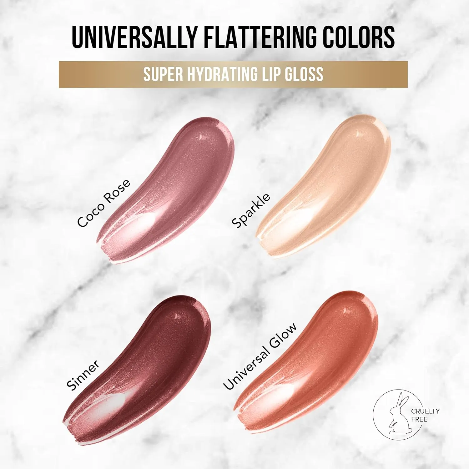 Glamazon Hydrating Lip Gloss, Universal Glow, Instant Hydration & Amazing Shine With No Sticky Feeling