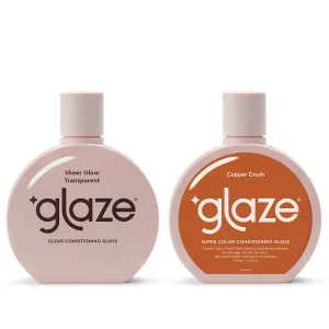 Glaze Sheer Glow Transparent Clear Conditioning Copper Crush Gloss, 6.4fl oz (2-3 Treatments) - Award-Winning Conditioning Semi-Permanent Hair Color