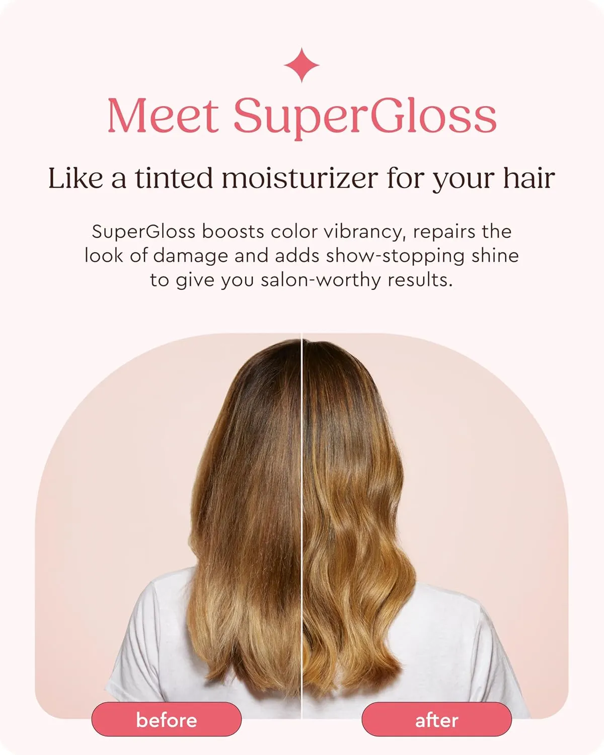 Glaze Super Gloss Color Conditioning Gloss – Caramel Lights for Medium to Dark Brown Hair with Highlights – Rinse Out Semi-Permanent Hair Gloss that Enhances Color and Boosts Shine & Hydration