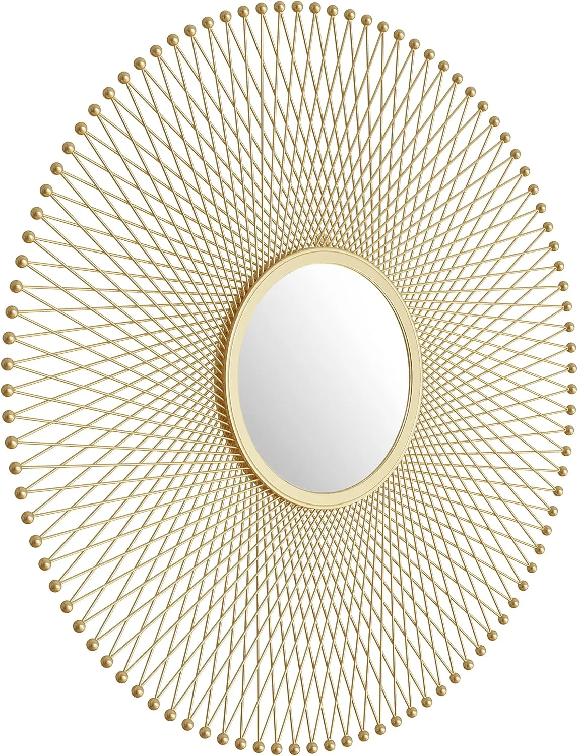 Glow Round Mirror Gold