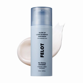 Glow Up Leave-In Repair Hair Mask – Intense Nourishing & Protein Treatment for Damaged Hair, Adds Softness & Shine, No-Rinse Formula, 4.05 fl. oz. / 120ml