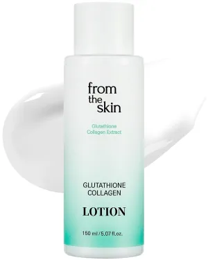 Glutathione Collagen Lotion - Intense Hydration and Firming for Dry Skin, Radiance Boost, Fast-Absorbing, Non-Greasy with Panthenol & Lactobacillus Extract, 5.3 fl.oz.
