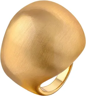 Gold and Silver Rings for Women, Chunky Signet Statement Rings Gold Plated Band Ring Wide Metal Square Rings Cocktail Costume Jewelry for Her