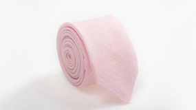 Groomsmen Neckties in Blush Linen