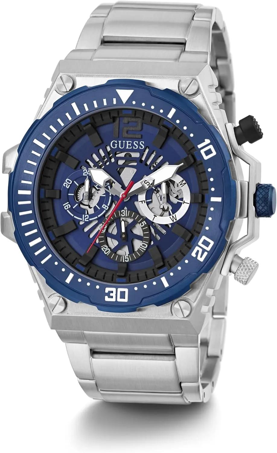 GUESS Cut Thru Dial Bracelet Watch
