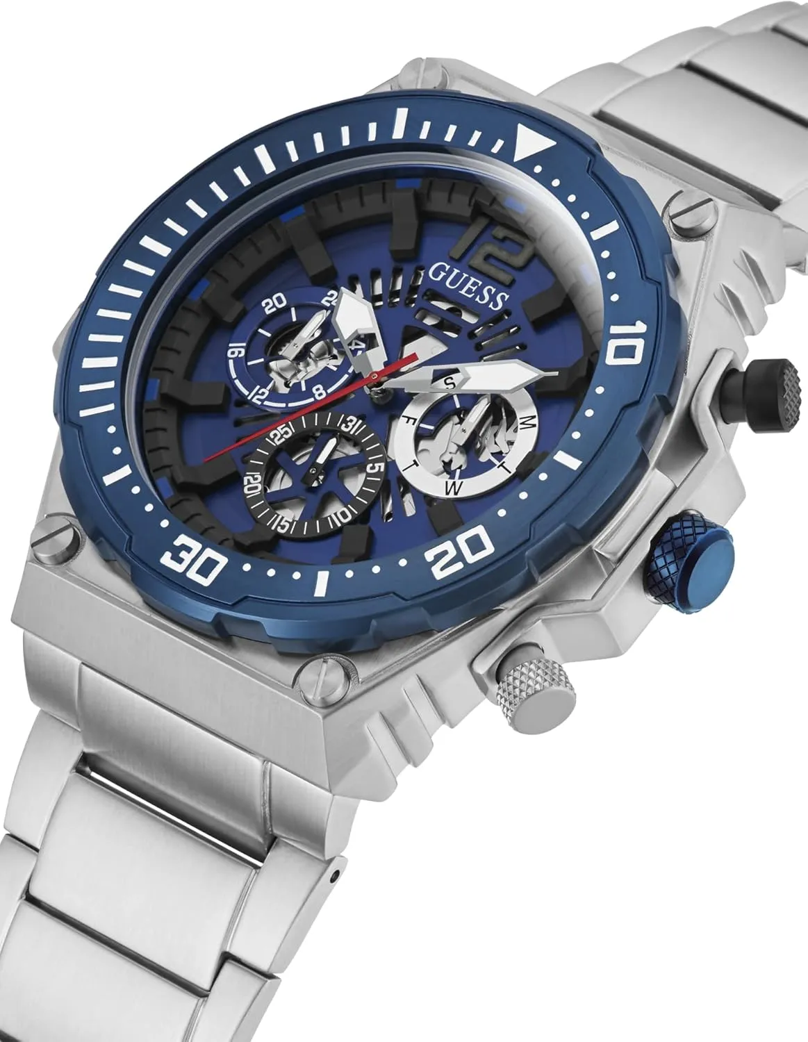 GUESS Cut Thru Dial Bracelet Watch
