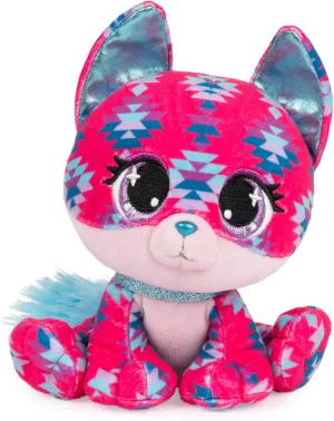 GUND P.Lushes Designer Fashion Pets Ciera Sunset Fox Stuffed Animal, Pink/Blue, 6”