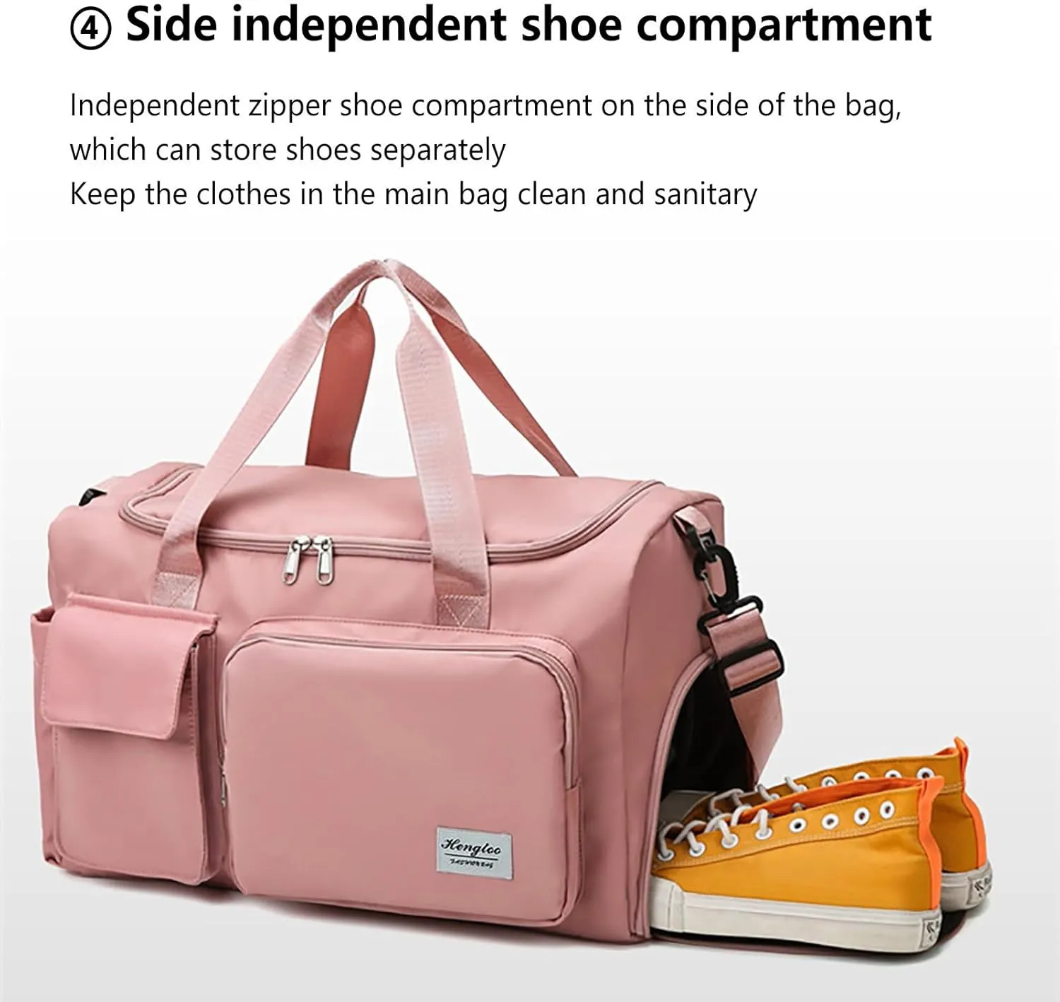 Gym Bag for Men with Shoes Compartment,28L Duffel Bag Men,Durable Gym Duffle Bag for Sports Workout Travel Yoga