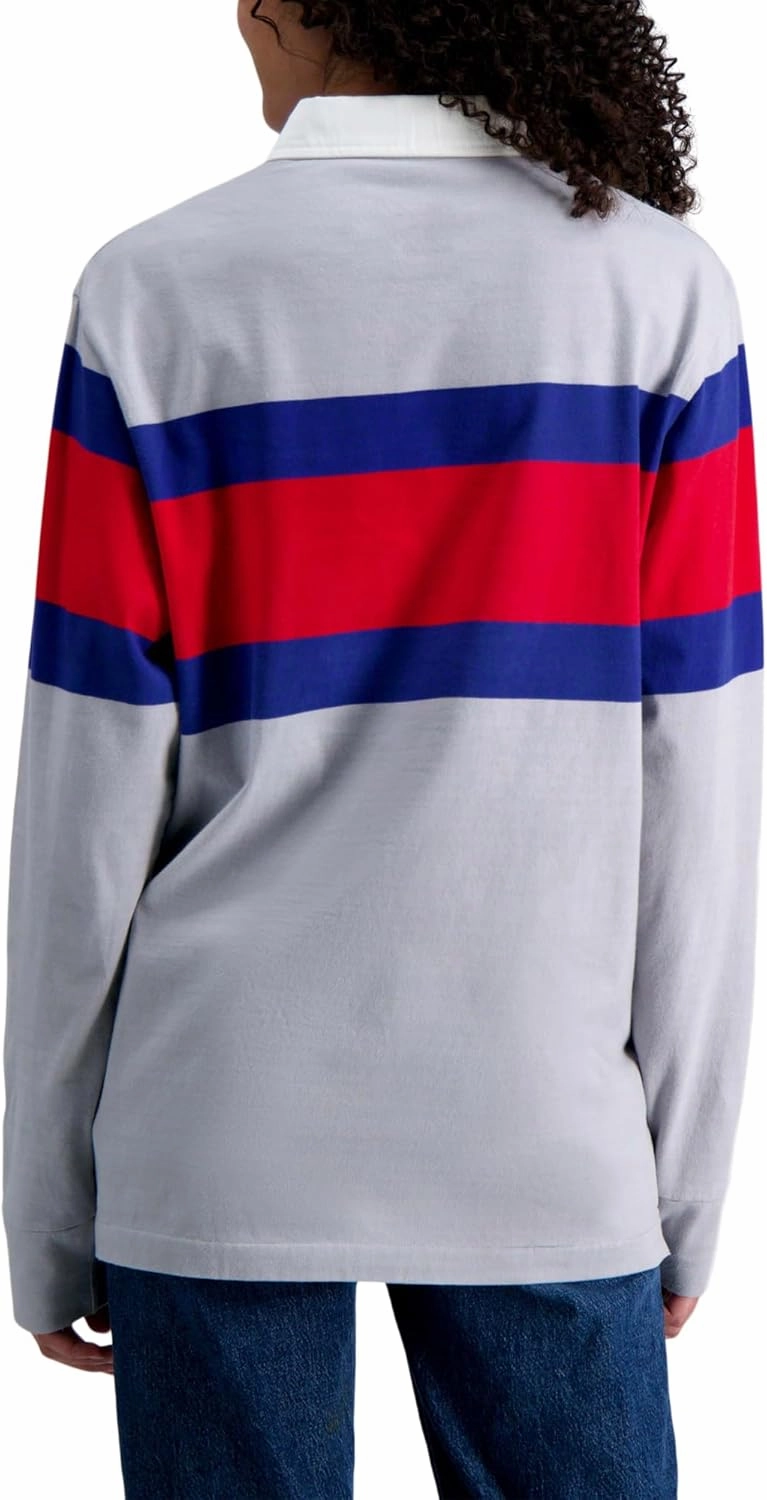 Haggar Pro Football Hall of Fame Long Sleeve Striped Rugby Shirt