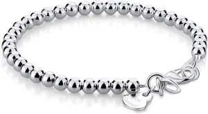 H&Beautimer 925 Sterling Silver 4-10MM Ball Chain Bracelet For Women's - Italian Handmade Bead Chain Bracelet 5''5.7''6.3''6.7''7.5''8''8.3''8.5''9 Inch Rose Gold Party Jewelry