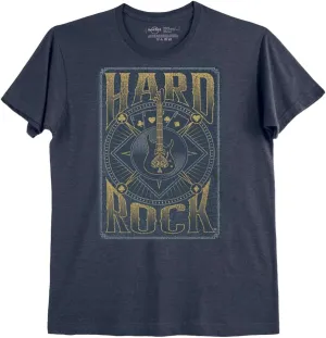 Hard Rock Mens Casino Guitar Tee Heather Navy