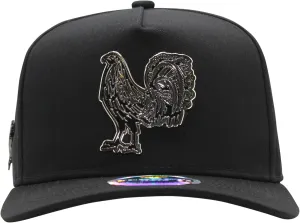 Hats FT108 Gallo Black Baseball Cap - Premium Rooster Hat for Men and Women, Ball Caps for Men for Any Occasion, Rooster Trucker Hat, Gorra para Hombre Ajustable
