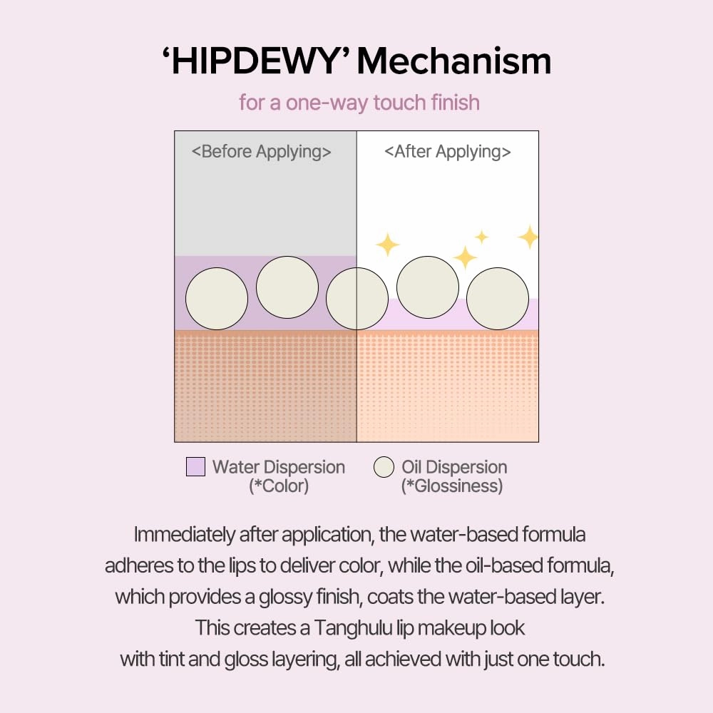 Heart Percent Dote On Mood One Way Glowy Tint, Glass-like High Shine Glossy Finish w/Long-Lasting Luminous Color Lip Stain for Glowy Look, #12. Midnight Leaves