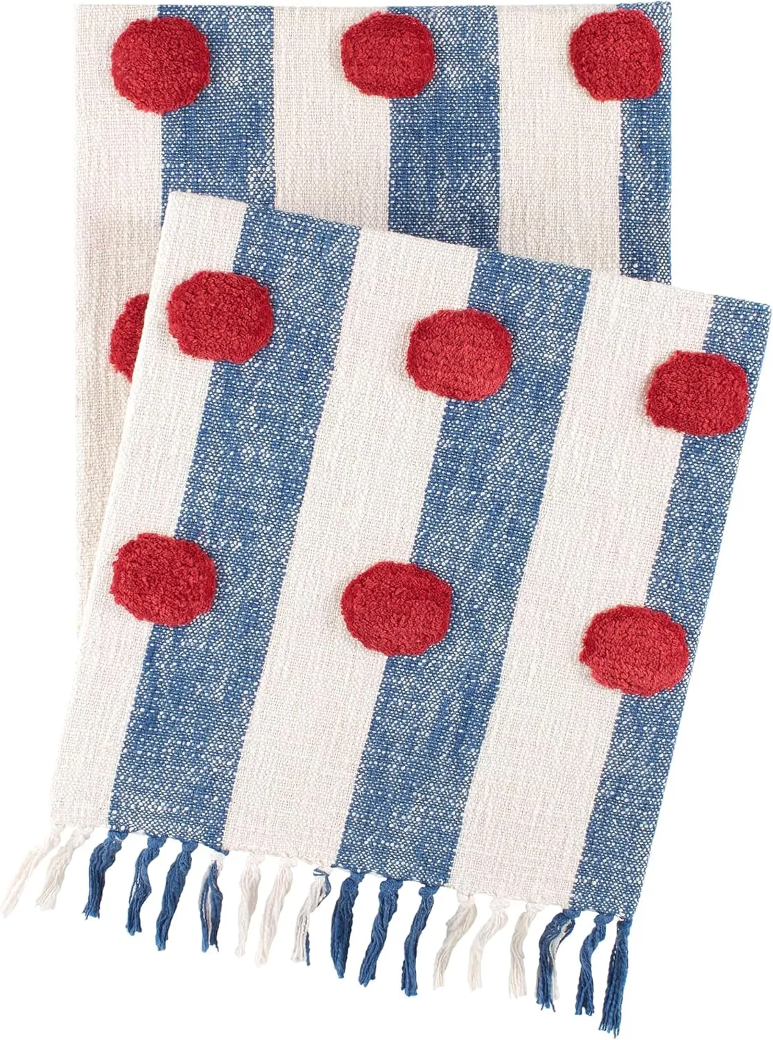 Helmsman Dot Throw, 50" X 70", Blue Stripe Pattern