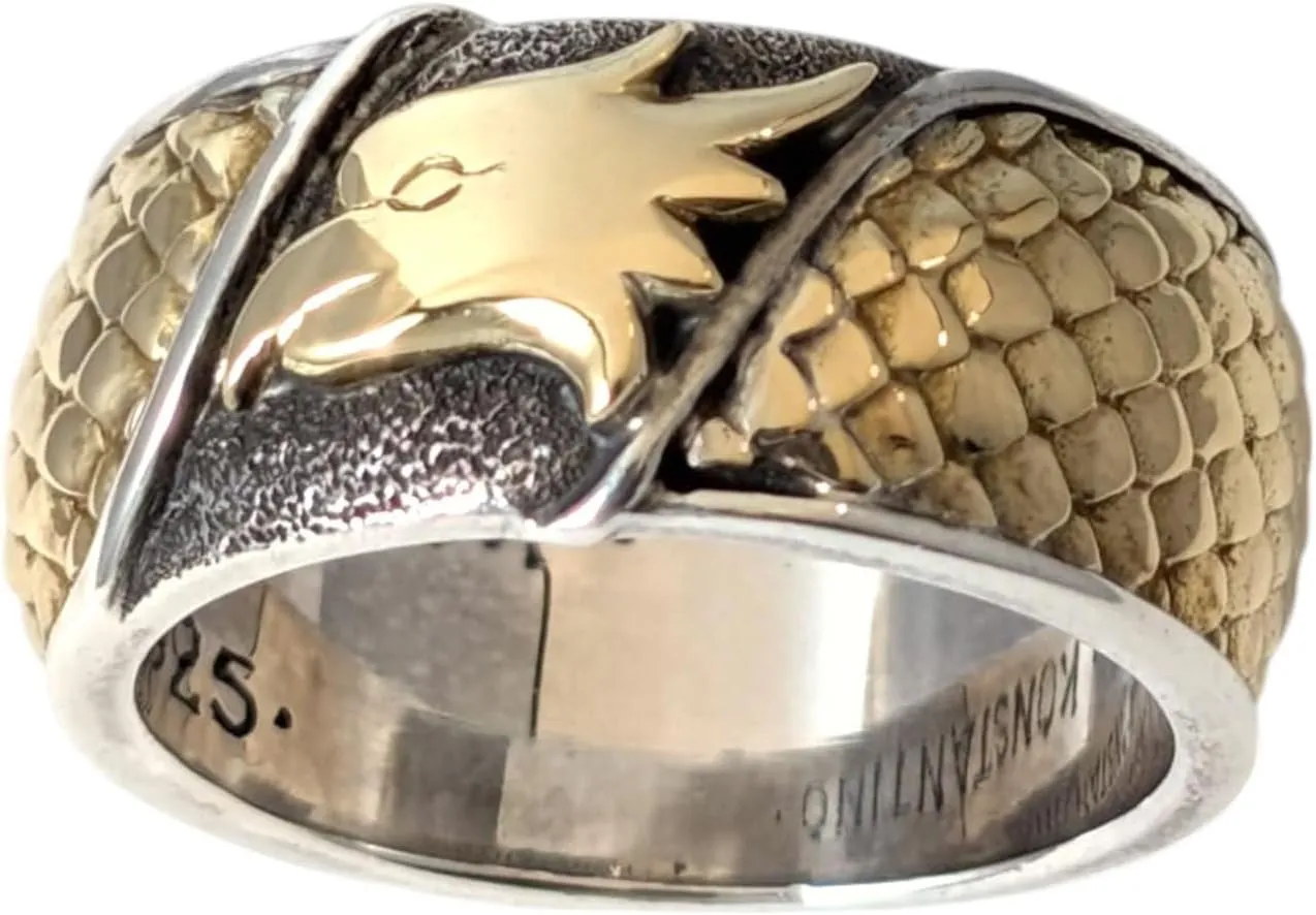 Heonos 18K Gold & Silver Ring Size 11 DKJ791-130