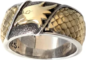 Heonos 18K Gold & Silver Ring Size 11 DKJ791-130