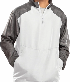 Holloway Raider Pullover Cage Jacket - Weather-Resistant, Ultra-Light, Quarter Zip, Sleeve Pocket - For Outdoors & Travel