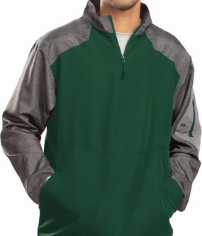 Holloway Raider Pullover Cage Jacket - Weather-Resistant, Ultra-Light, Quarter Zip, Sleeve Pocket - For Outdoors & Travel