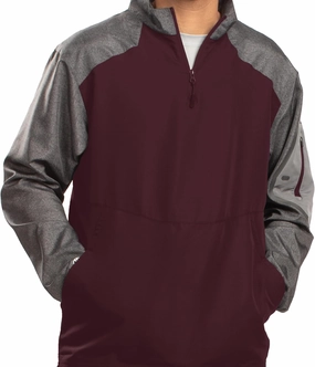 Holloway Raider Pullover Cage Jacket - Weather-Resistant, Ultra-Light, Quarter Zip, Sleeve Pocket - For Outdoors & Travel