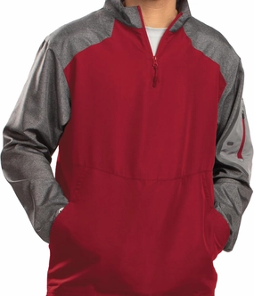 Holloway Raider Pullover Cage Jacket - Weather-Resistant, Ultra-Light, Quarter Zip, Sleeve Pocket - For Outdoors & Travel