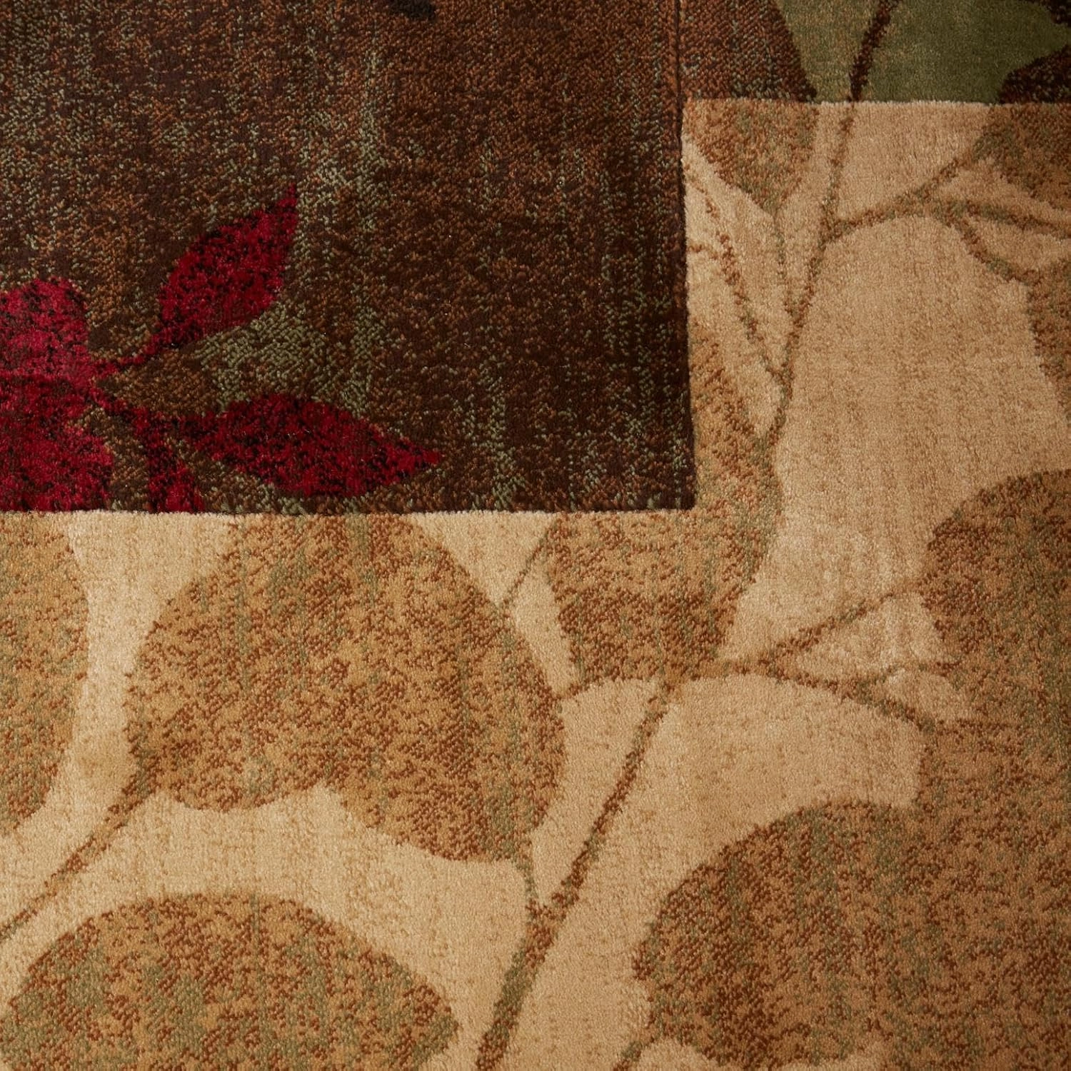 Home Dynamix Amelia Modern Area Rug | 26" x 6' Runner | Beige/Green/Red