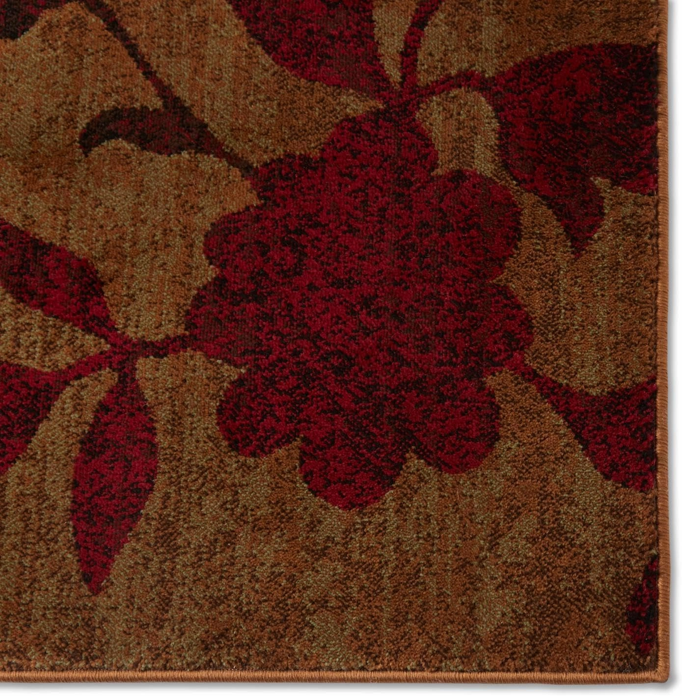Home Dynamix Amelia Modern Area Rug | 26" x 6' Runner | Beige/Green/Red